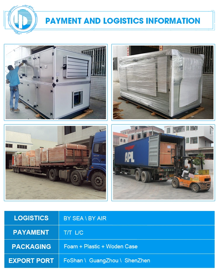 China Heat Recovery Fresh Air Handling Unit OEM Aluminum Core Heat Exchanger Ahu Medical Heat Pump Ahu Fresh Air Handling Unit