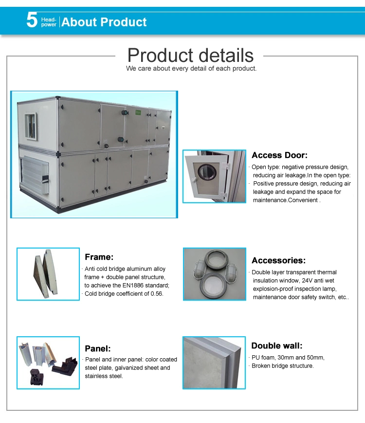 45kw Heat Recovery Fresh Air Handling Unit